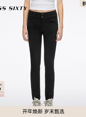 Miss Sixty2026春季新款牛仔裤女双扣紧身提臀铅笔裤四面弹小黑裤