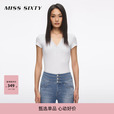 MissSixtyV领徽标T恤