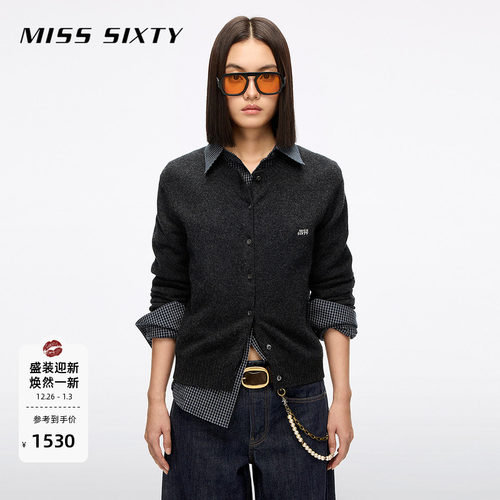 MissSixty徽标羊毛开衫