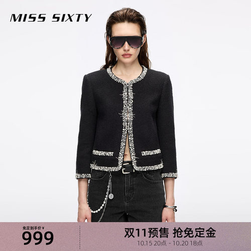 MissSixty钉珠花式呢外套