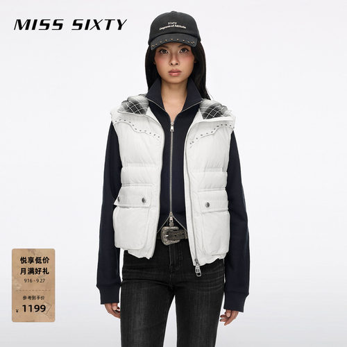 MissSixty撞钉羽绒马甲