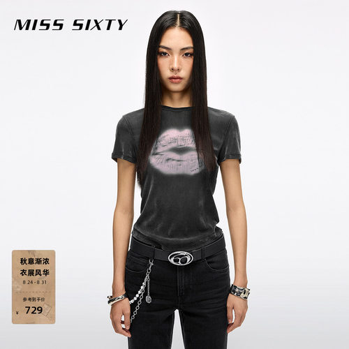 MissSixty唇印正肩T恤