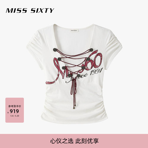MissSixty印花短款T恤