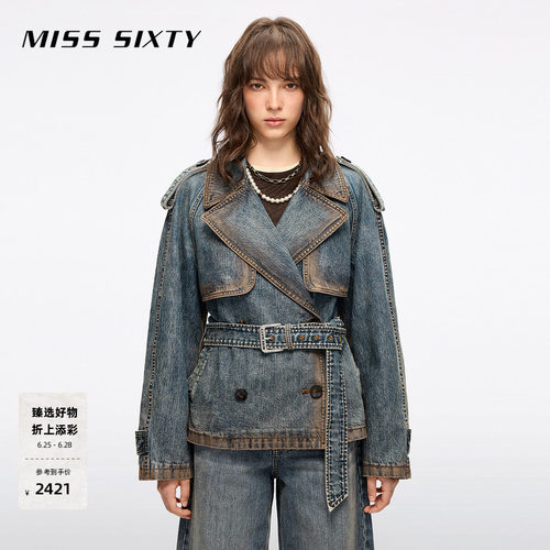 MissSixty牛仔披风外套