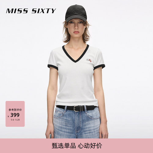 MissSixty徽标印花T恤
