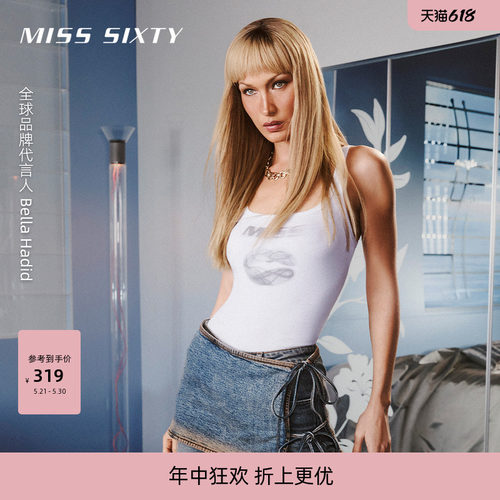 MissSixty唇印无袖T恤