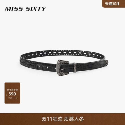 MissSixty镂空真皮腰带