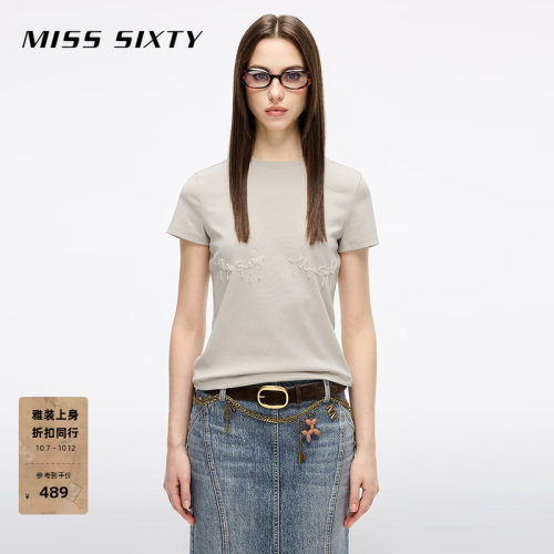 MissSixty珍珠钉珠T恤