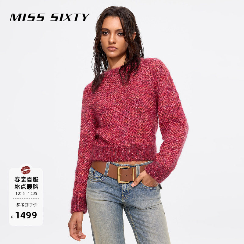【新年穿搭】意大利进口纱Miss Sixty25春秋款针织衫毛衣