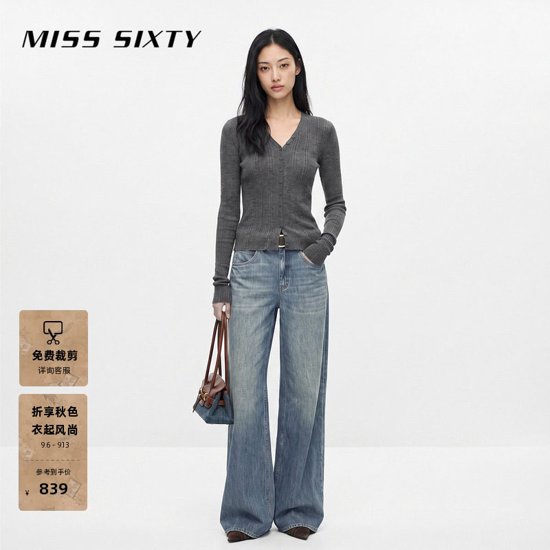 MissSixty宽松阔腿牛仔裤图片