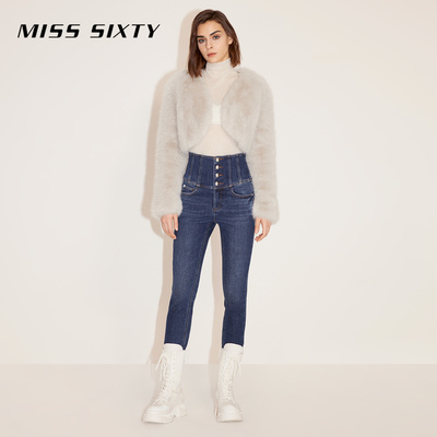 【七七酱直播间】Miss Sixty冬季新款牛仔裤女四扣修身