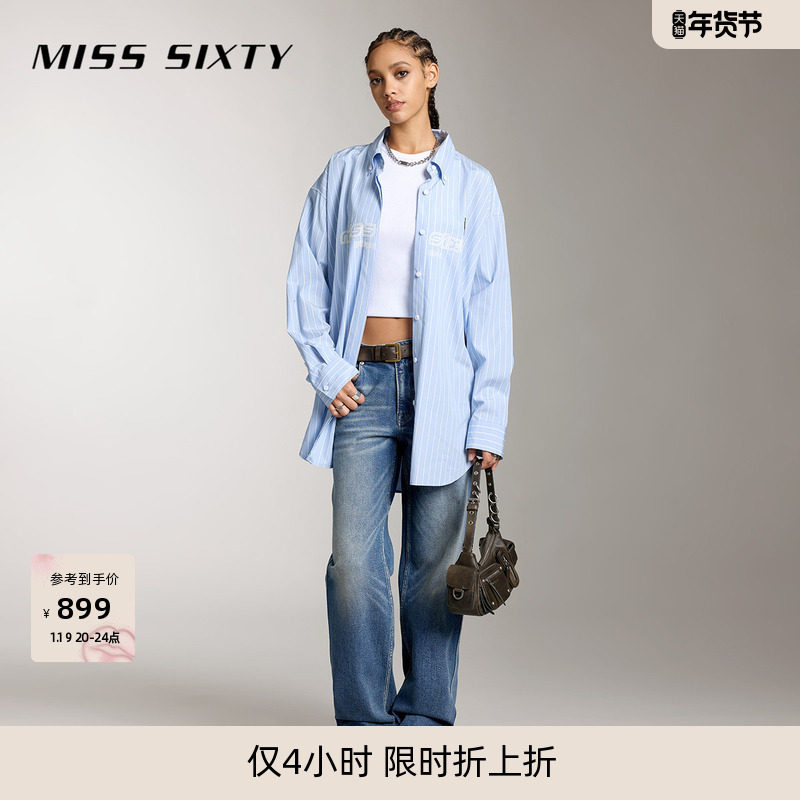 【进口牛仔面料】Miss Sixty复古做旧牛仔裤女显瘦直筒裤百搭长裤,女装/女士精品,牛仔裤,淘宝优惠券,粉丝福利购,淘宝优惠卷