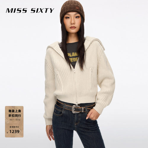 MissSixty翻领针织开衫