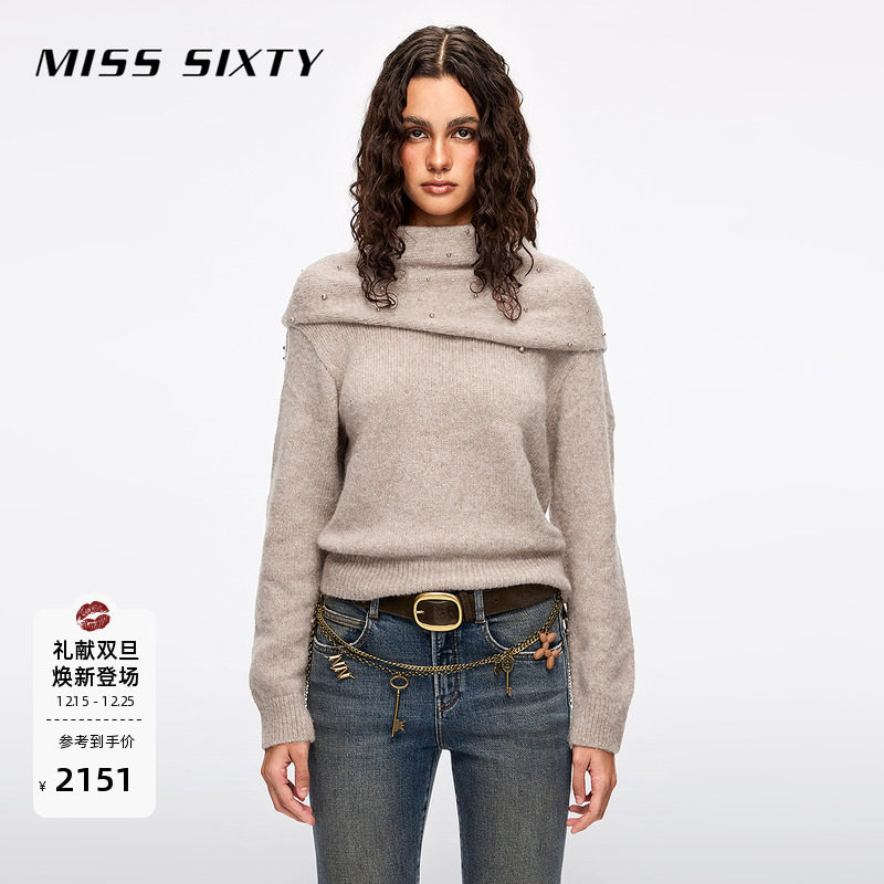 MissSixty两件套披肩针织衫