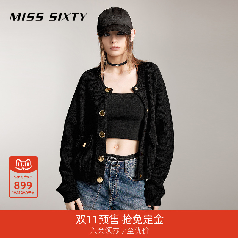 MissSixty圆领小香风针织外套
