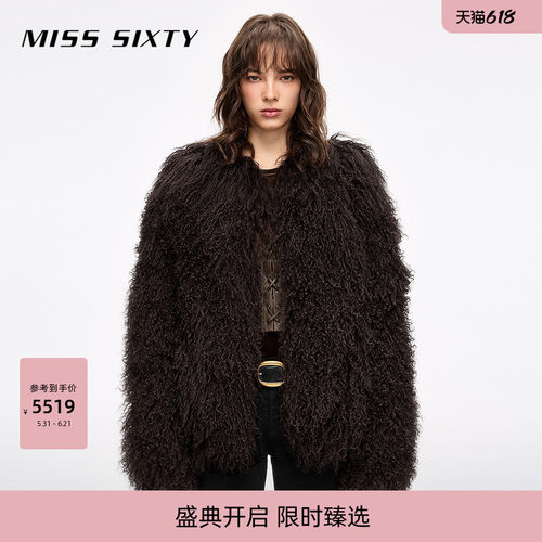 MissSixty羊毛皮草外套
