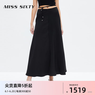 MissSixty显瘦垂感真丝半身裙