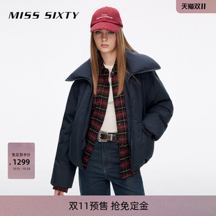【免定金】【90鸭绒】Miss Sixty26冬新羽绒服格纹假两件
