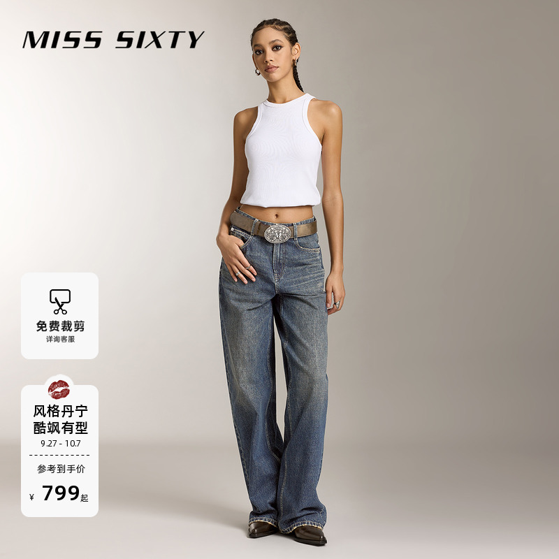 MissSixty复古阔腿牛仔裤