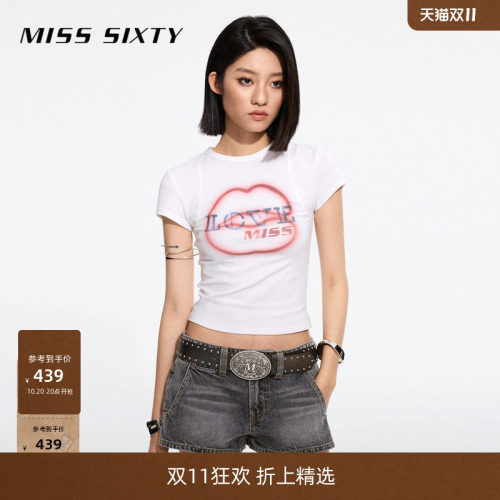 MissSixty正肩唇印T恤