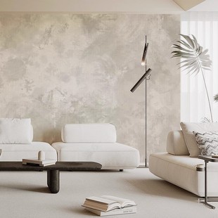 法式斑驳素色壁纸客厅卧室民宿背景墙仿艺术漆纹理墙布暖色调壁布