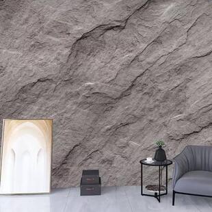 仿真岩板墙纸岩石背景墙布工业风布星月石石头石材云石纹肌理壁纸