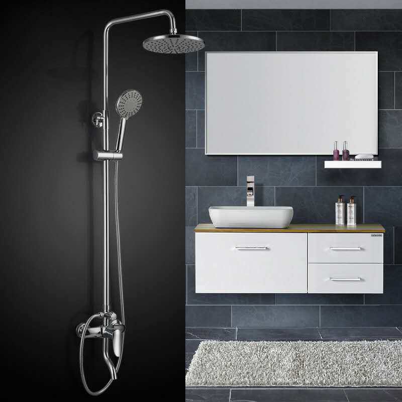 蒙娜丽莎家用精品淋浴花洒手喷套装纯铜阀体浴室洗澡卫生间莲蓬头