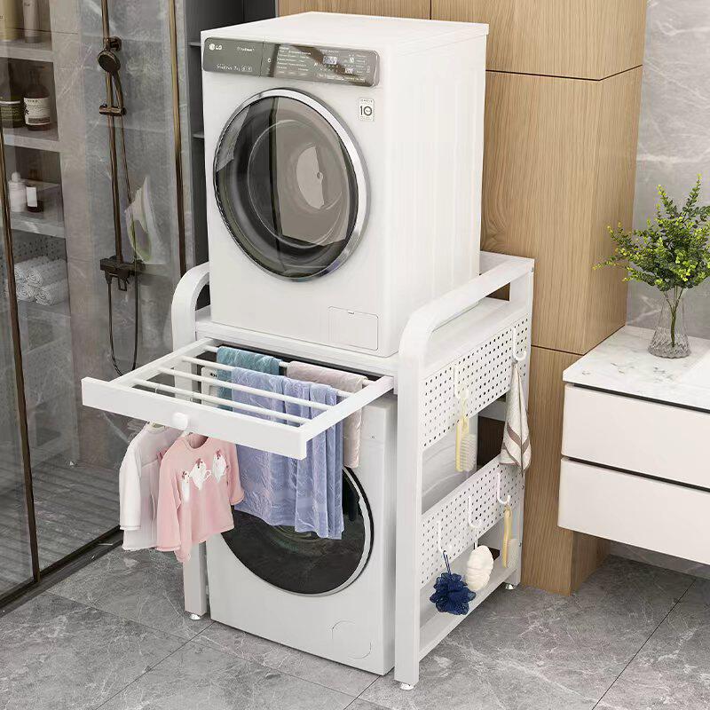 洗衣机置物架定制厨房阳台落地双层收纳架洗碗机烘干机上方叠放架