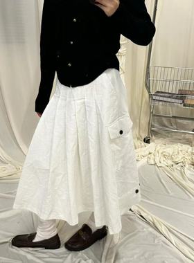 SYReperes D【超工艺】2024初秋侧口袋百褶工装裙SY-0921-80625