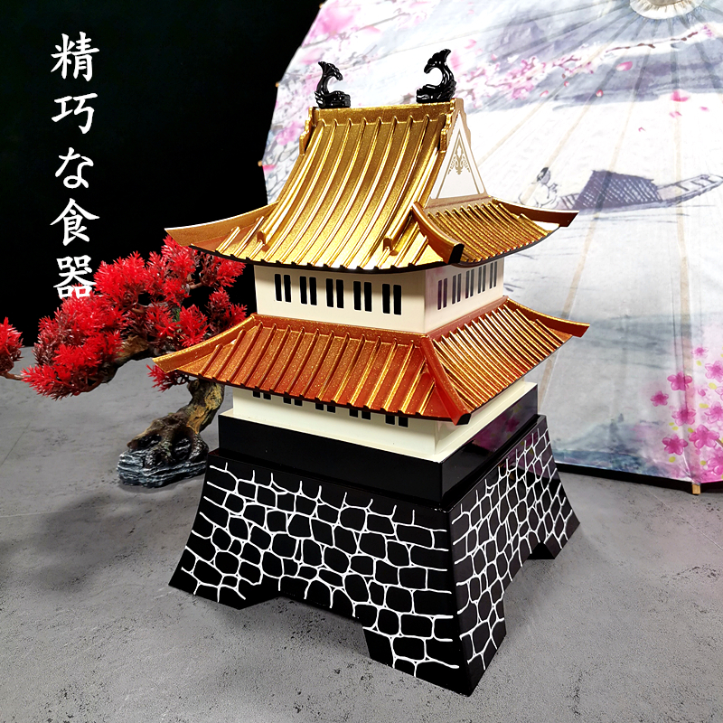 日式怀石料理ABS大阪屋创意餐具烧烤肉三层组合牛肉盘子刺身拼盘