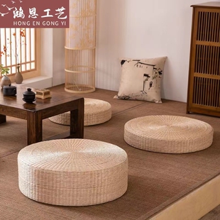蒲團草編坐墊榻榻米加厚日式 跪拜佛飄窗墊子茶道打坐禪修墊冥想