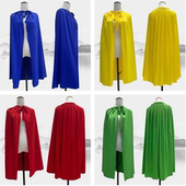 中国披风古装 披风 成人儿童披风将军大侠战袍动漫超人演出服红古装