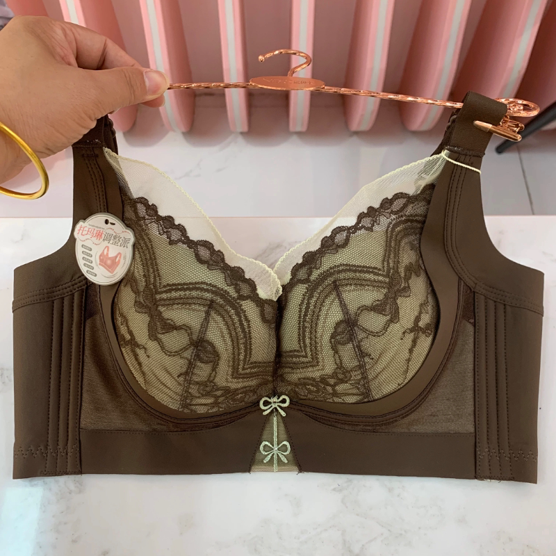 B杯无磁中薄托玛琳杯舒适无钢圈聚拢调整型内衣收副乳托胸防下垂
