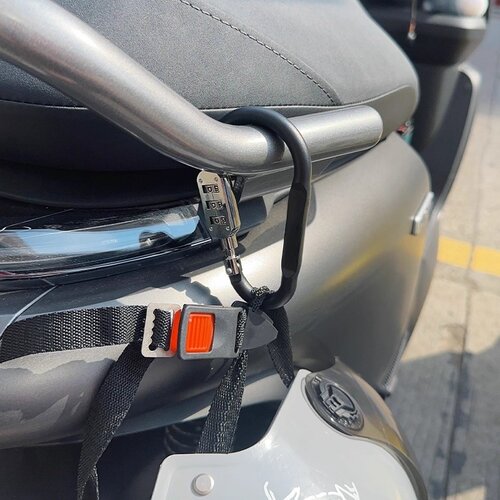 定制九号锌合金+铝合金头盔锁