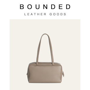 Bounded有界 row风Astra保龄球包女轻奢小众高级感牛皮手提包