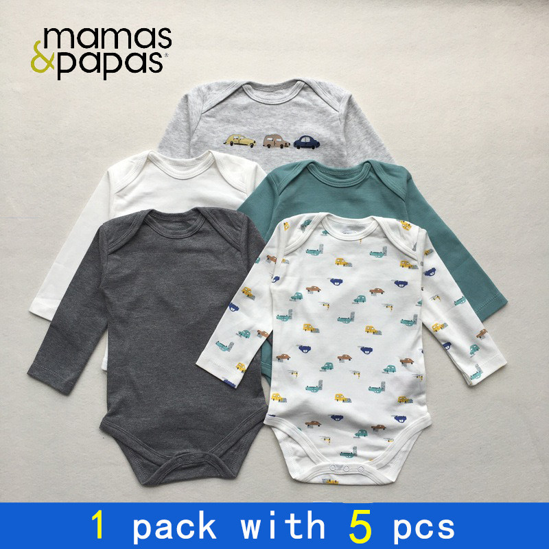mamapapa长袖包屁衣连体衣礼盒装