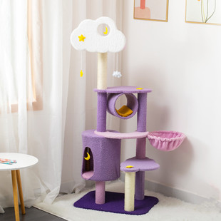 猫爬架猫窝猫树通天剑麻猫抓柱猫吊床大型猫咪跳台别墅宠物用品