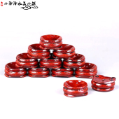 圆形水晶球实木底座座托托架核桃鸡蛋石奇玩工艺品红木喷漆摆件