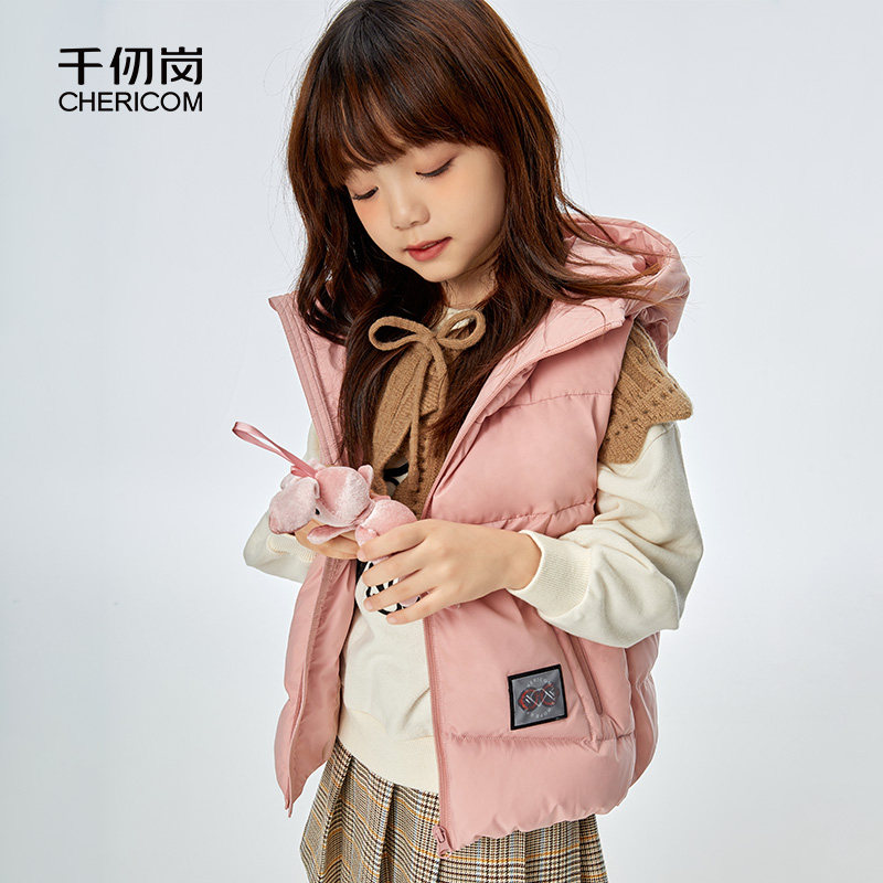 千仞岗秋冬儿童马甲连帽外穿加厚防风外套羽绒服,童装/婴儿装/亲子装,羽绒马甲,淘宝优惠券,粉丝福利购,淘宝优惠卷
