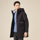 千仞岗秋冬新款 278523 加厚后背字母休闲冬装 男士 羽绒服外套中长款