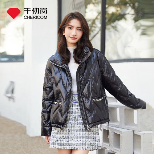 千仞岗秋冬羽绒服女立领气质