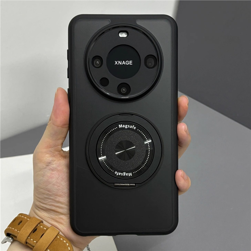 适用华为mate60pro手机壳带磁吸支架70Pro+80promax新款nova14磨砂50荣耀40Pro高级感magic6男士7女13200pro