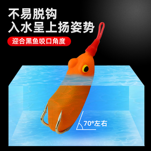 24款渔猎渔雷改装雷蛙6厘米14克硅胶软蛙皮路亚打黑钓黑鱼雷强饵