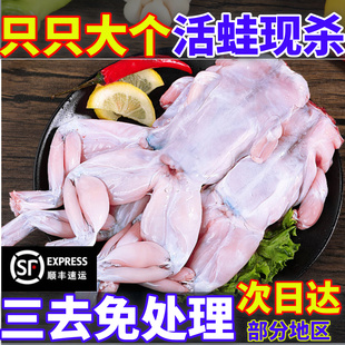 牛蛙鲜活新鲜速冻特大牛蛙腿去内脏去皮烧烤食材冷冻商用水产田鸡
