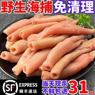 海肠新鲜速冻鲜活沙虫海捕海肠皮1000克葱油海肠捞饭海鲜水产商用