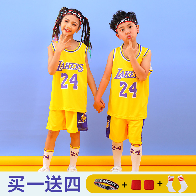 儿童篮球服套装男童女童24科比8球衣运动小学生速干背心23詹姆斯