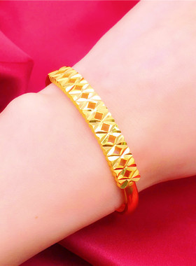 仿金蝴蝶结手镯首饰久不掉色欧币