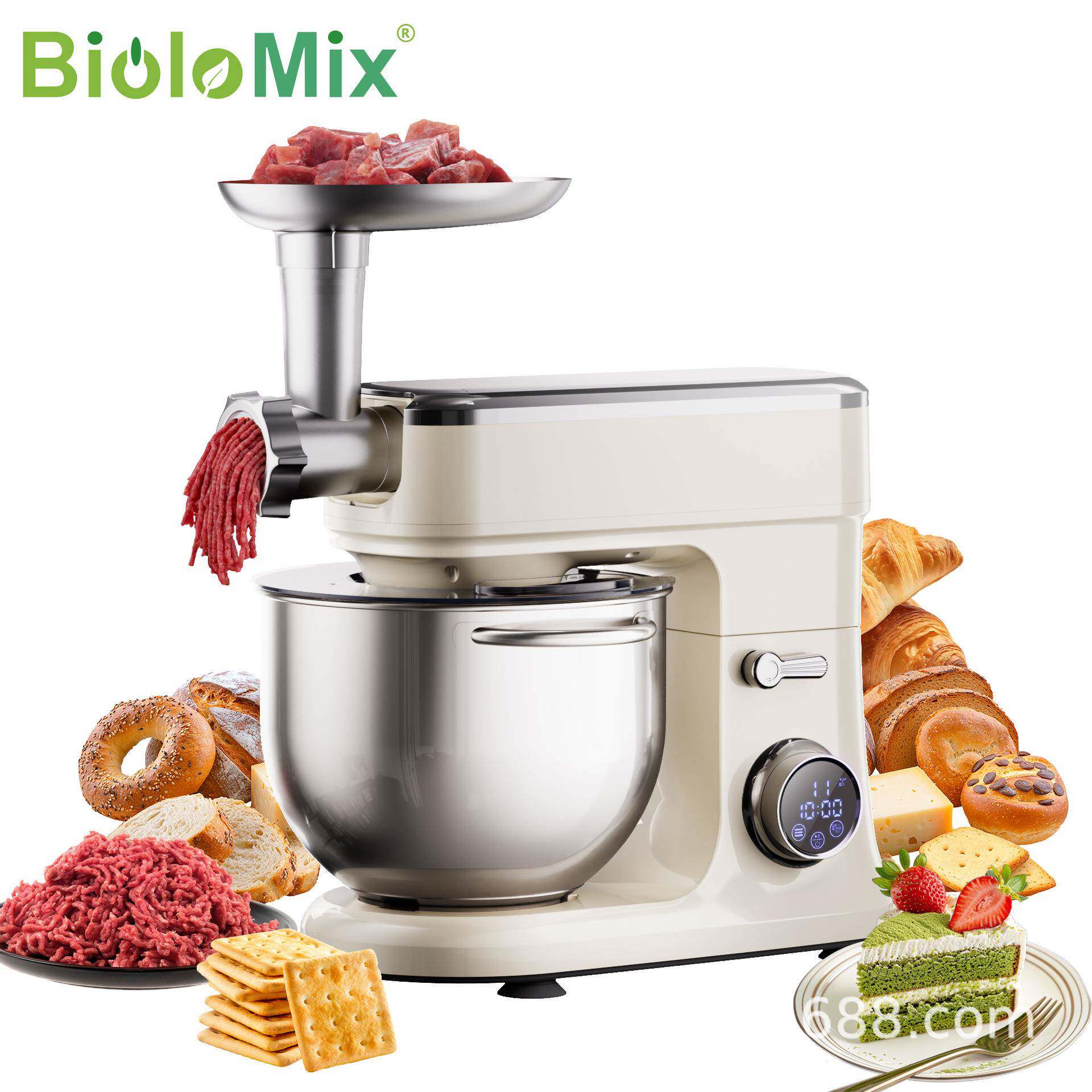 跨境7L和面机灌肠绞肉机打发蛋清奶油多功能厨师搅拌机standmixer