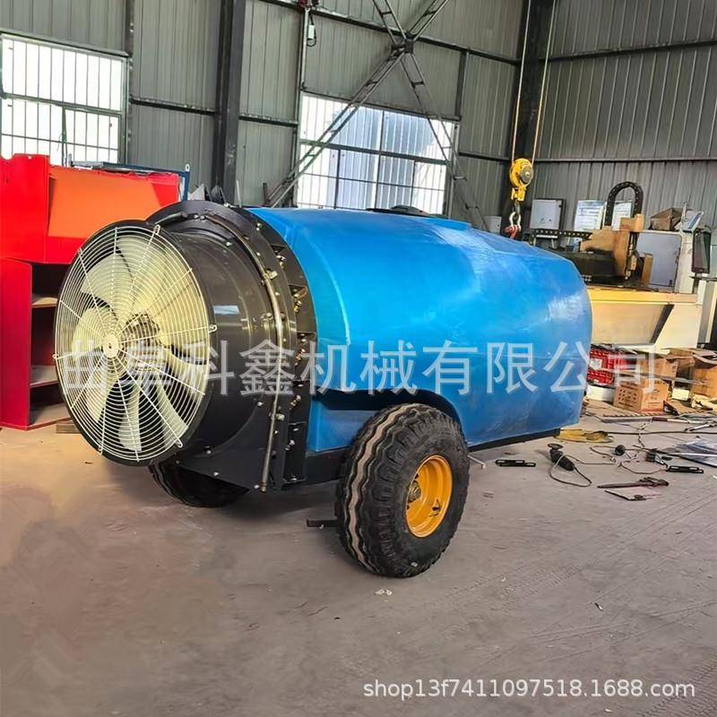 核桃园风送式喷车四轮牵引式果树打机1吨容量果园弥雾机