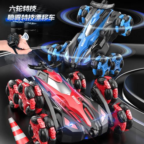 感应六驱特技车爬楼梯